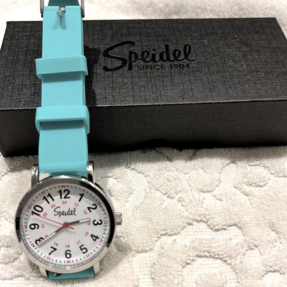 Speidel Silver/Blue Original Nurse Scrub Women's Watch